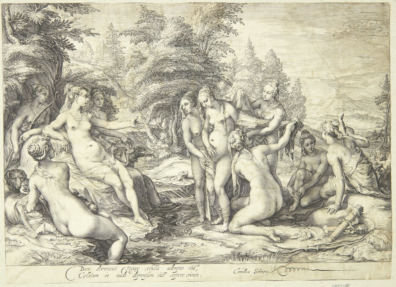 Diana og Callisto af Jan Saenredam