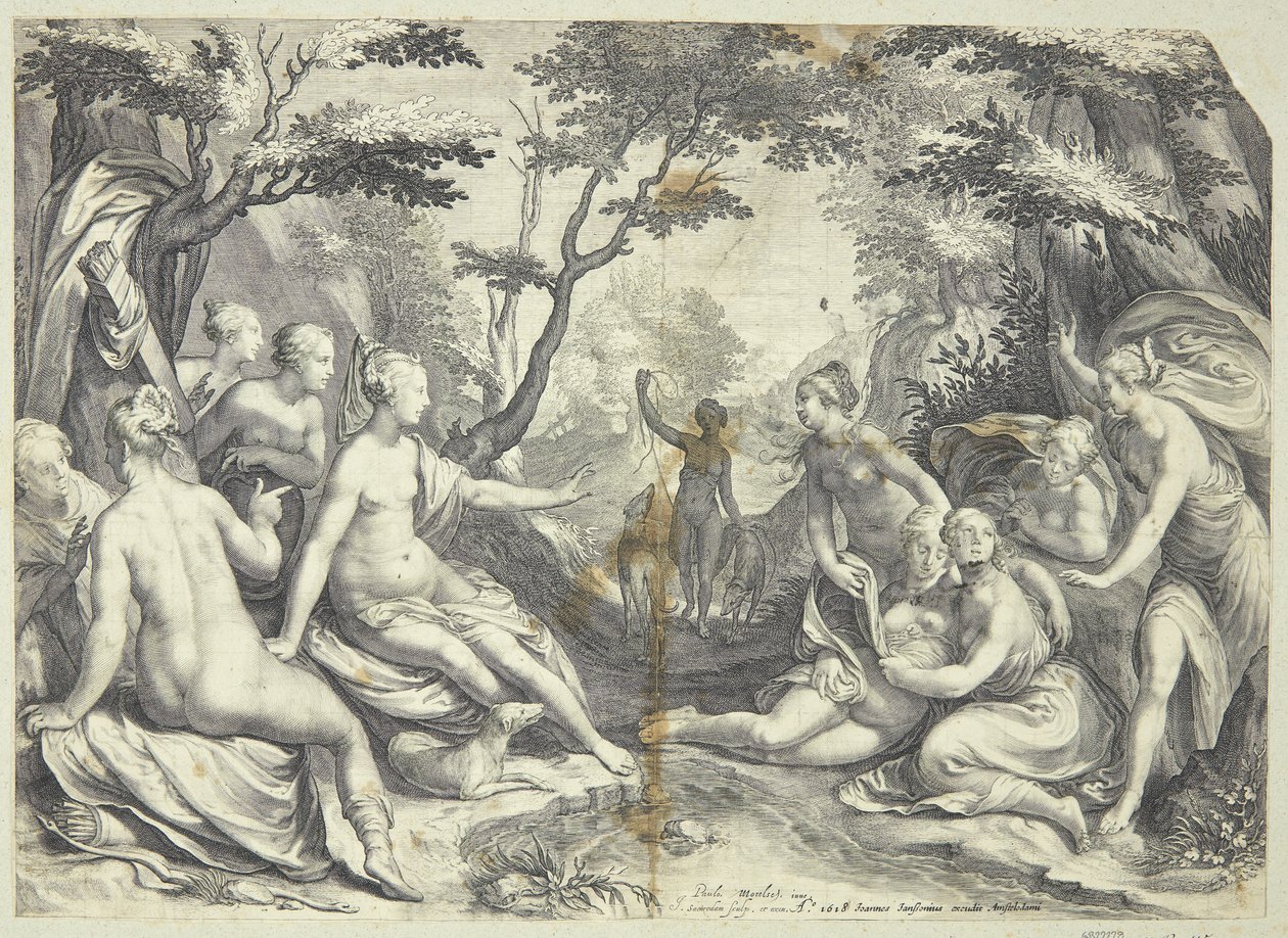 Diana og Callisto af Jan Saenredam