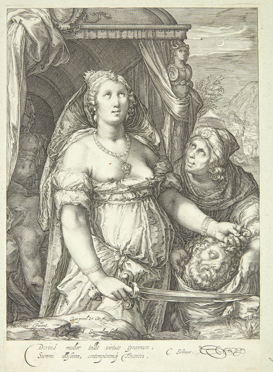 Judith med Holofernes hoved af Jan Saenredam