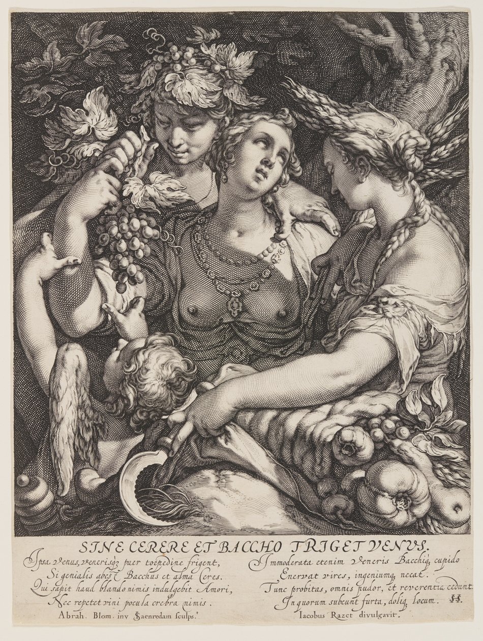 Sine Cerere et Baccho Friget Venus af Jan Saenredam