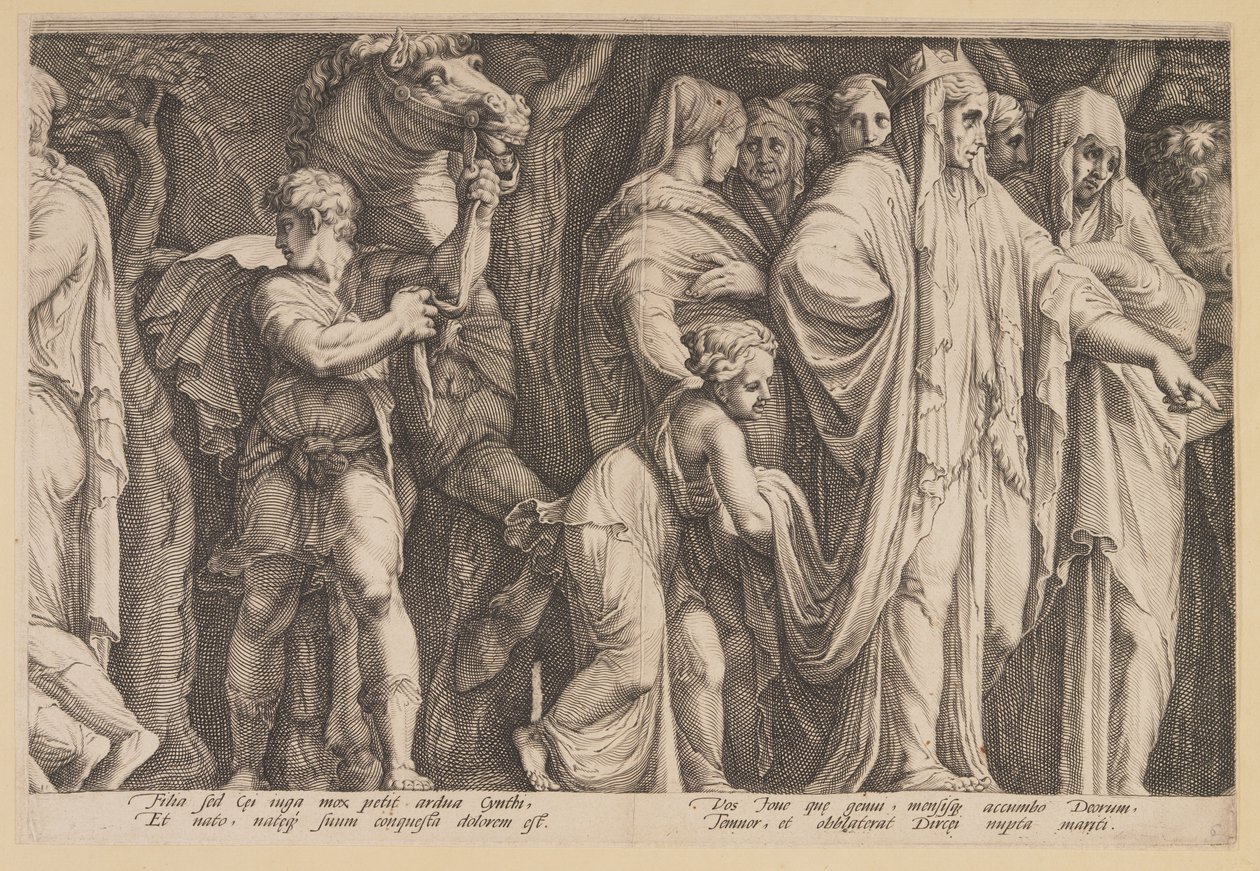 Afstraffelsen af Niobe (planche 6) af Jan Saenredam