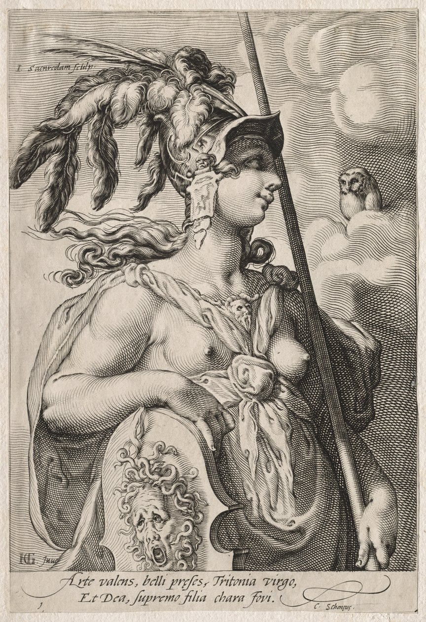 Tre gudinder, ca. 1595. af Jan Saenredam