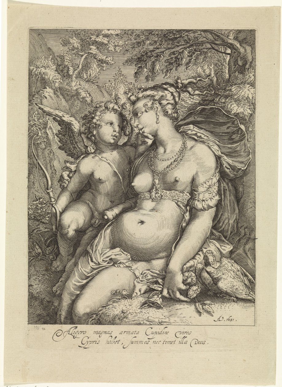 Venus forelsket af Jan Saenredam