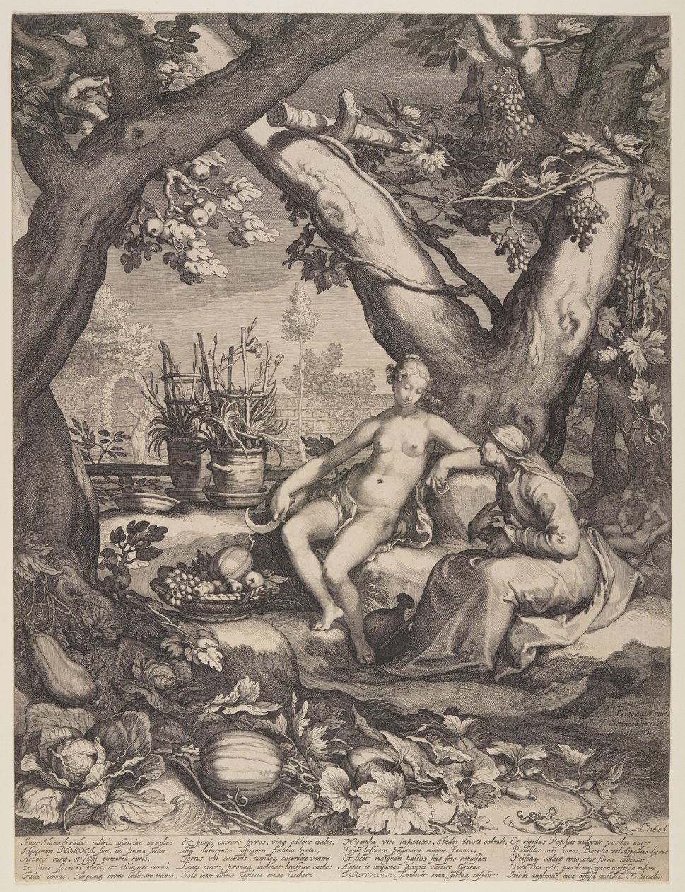 Vertumnus og Pomona af Jan Saenredam