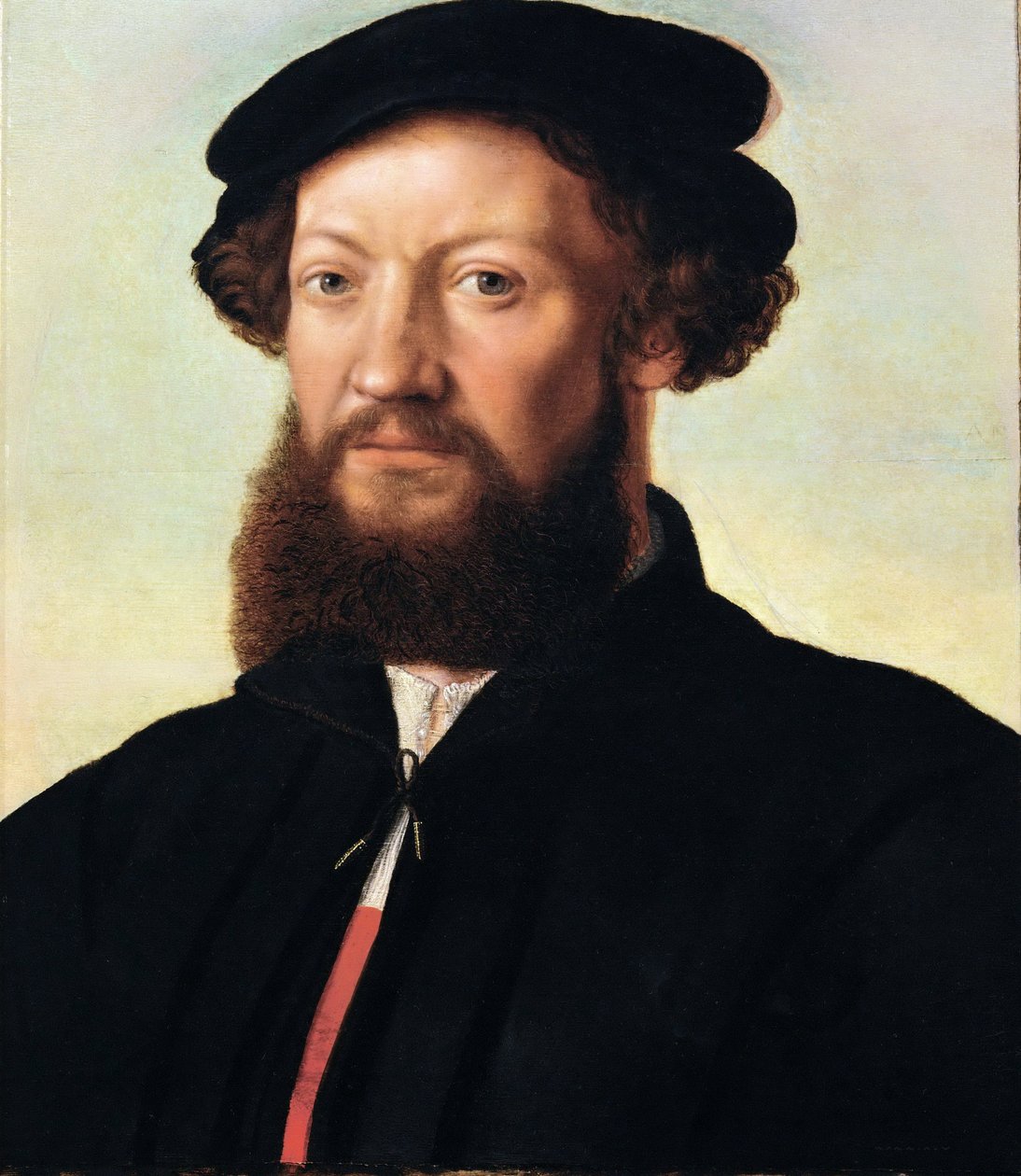 Portræt af en mand - Jan Sanders van Hemessen (ca. 1500-c. 1566). Olie på træ, ca 1555. Mål : 47x39 cm. Kunsthistorisk museum, Vienne af Jan Sanders van Hemessen
