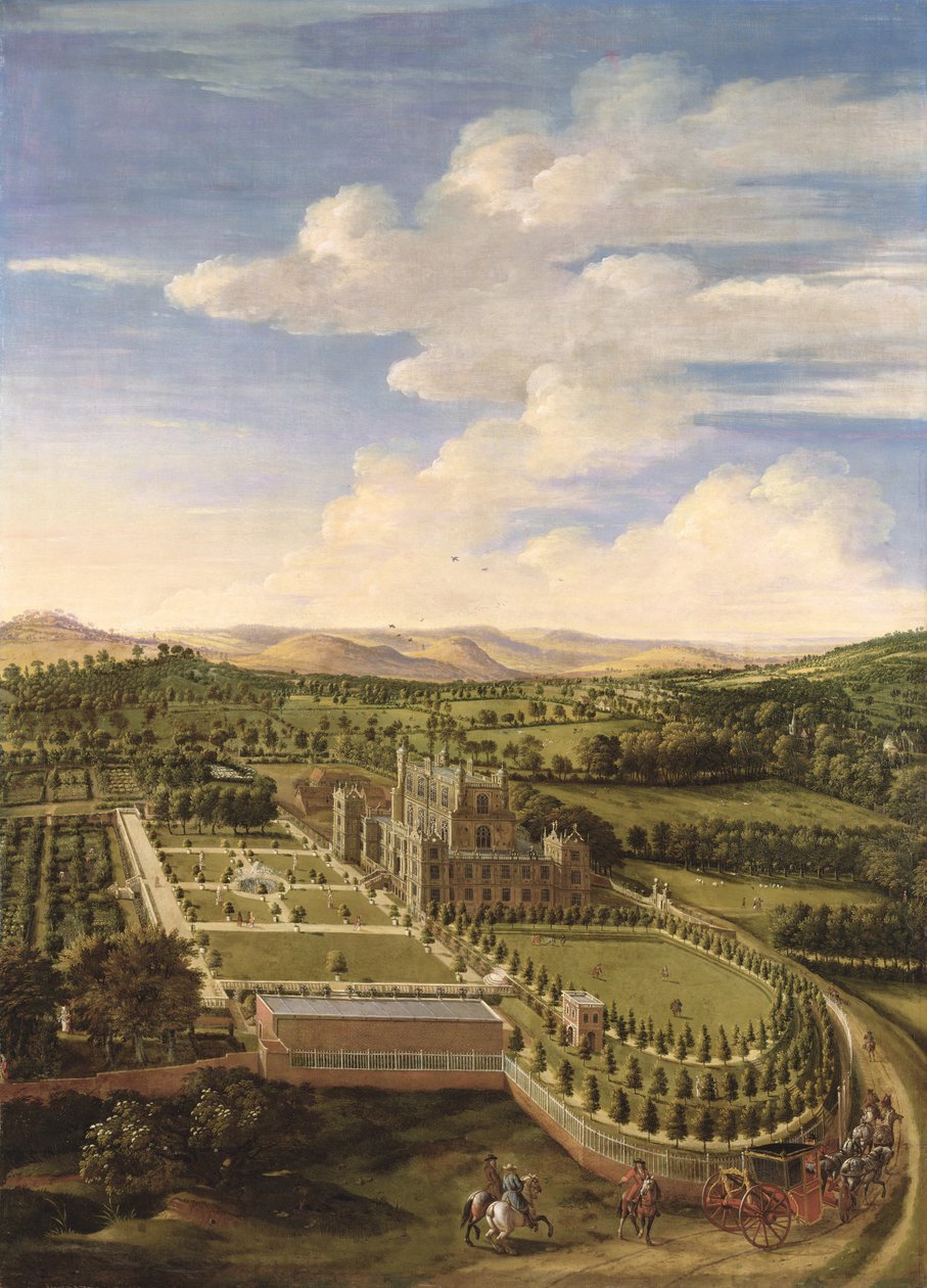 Wollaton Hall and Park, Nottingham, 1697 af Jan Siberechts
