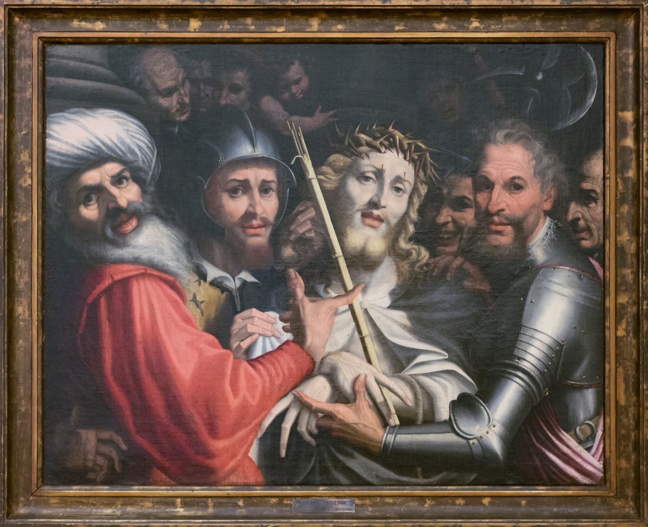 Kristus vist til folket (olie på lærred) af Jan Soens