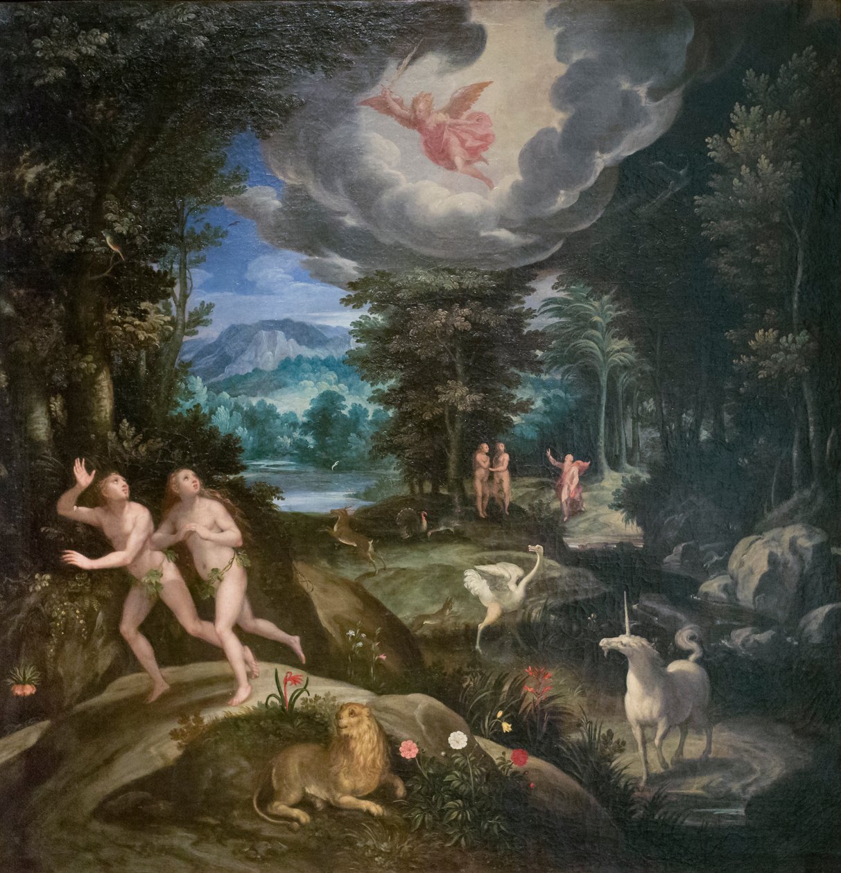 Uddrivelse fra det jordiske paradis, ca. 1586-89 (olie på lærred) af Jan Soens
