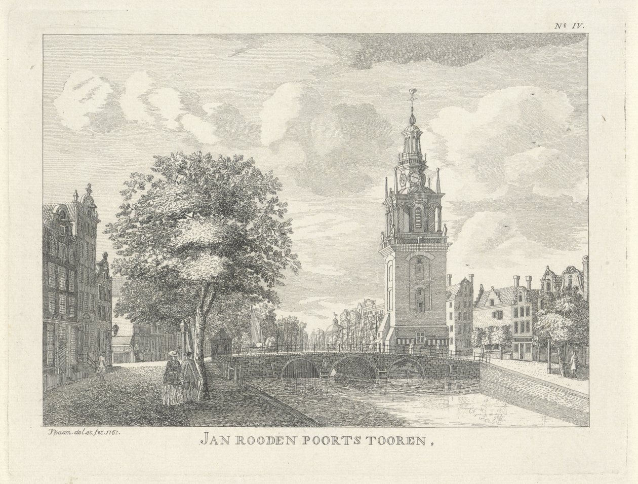 Jan Roodenpoortstoren i Amsterdam Jan Rooden Poorts Tooren (titel på objekt) af Jan Spaan