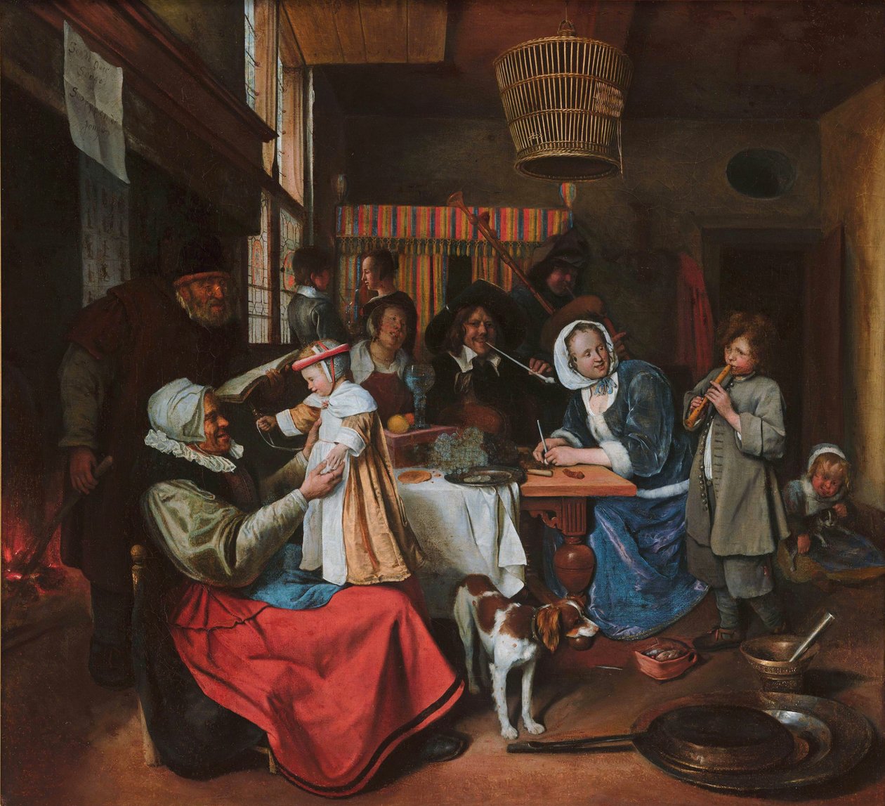 Som de gamle synger, piber de unge af Jan Steen