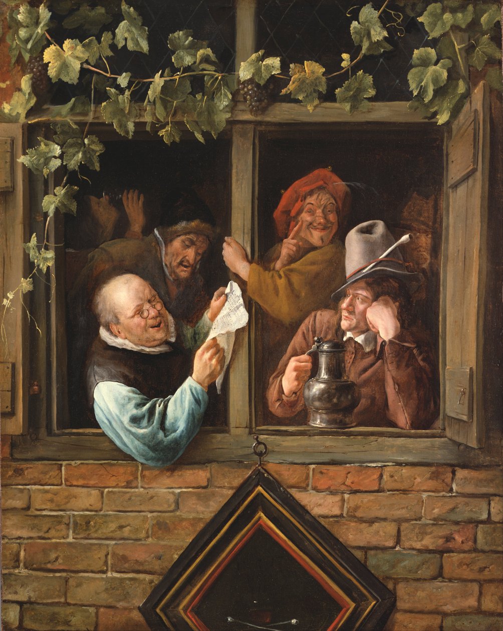 Retorikere ved et vindue af Jan Steen