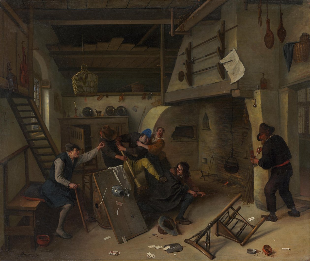 Slagsmål i en kro af Jan Steen