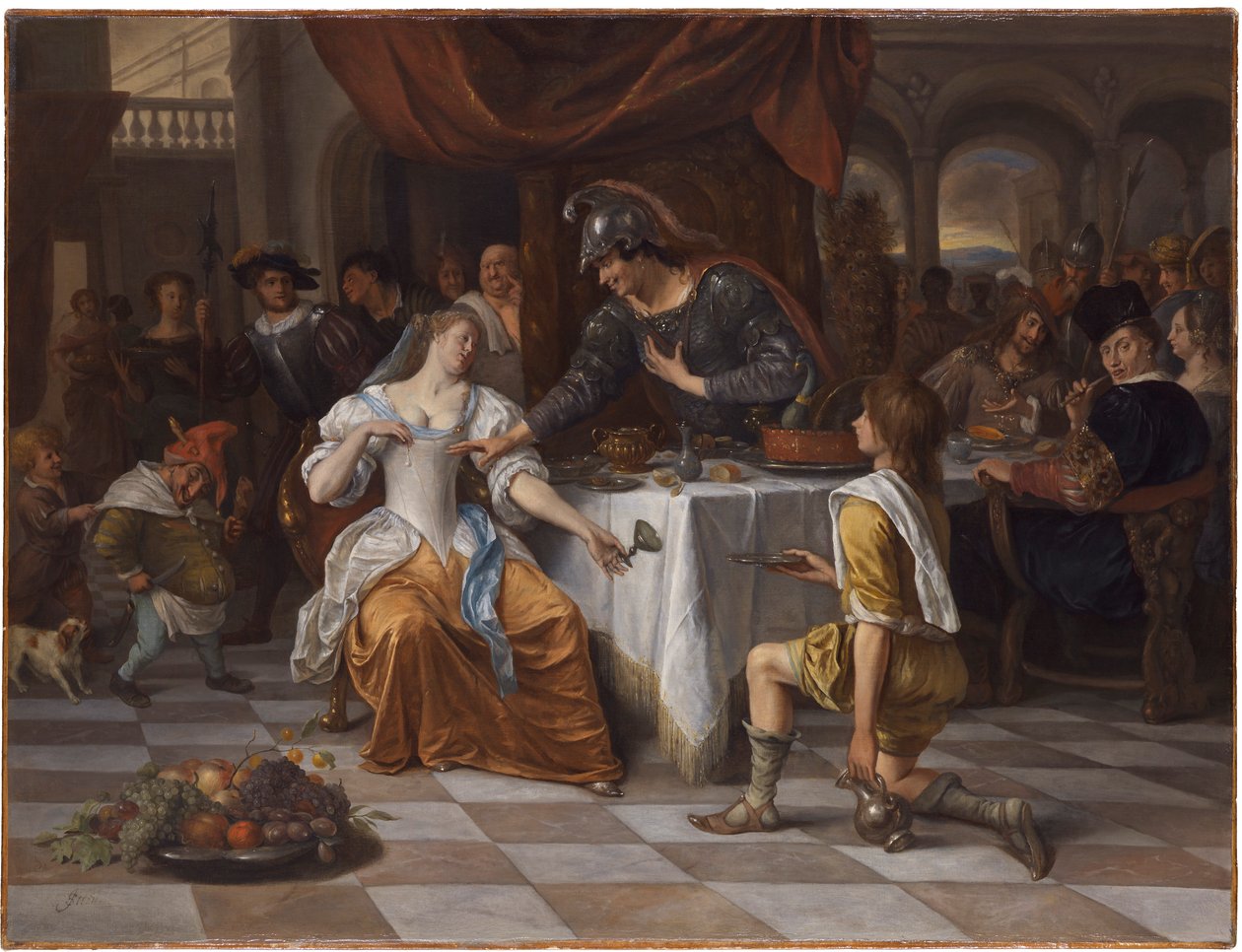 Anthony og Cleopatras banket af Jan Steen