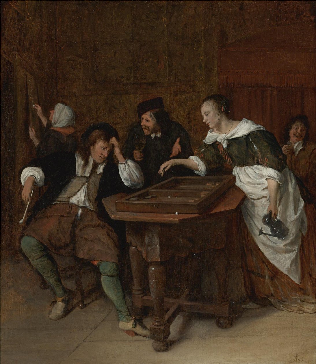 Tric-Trac-spillerne af Jan Steen