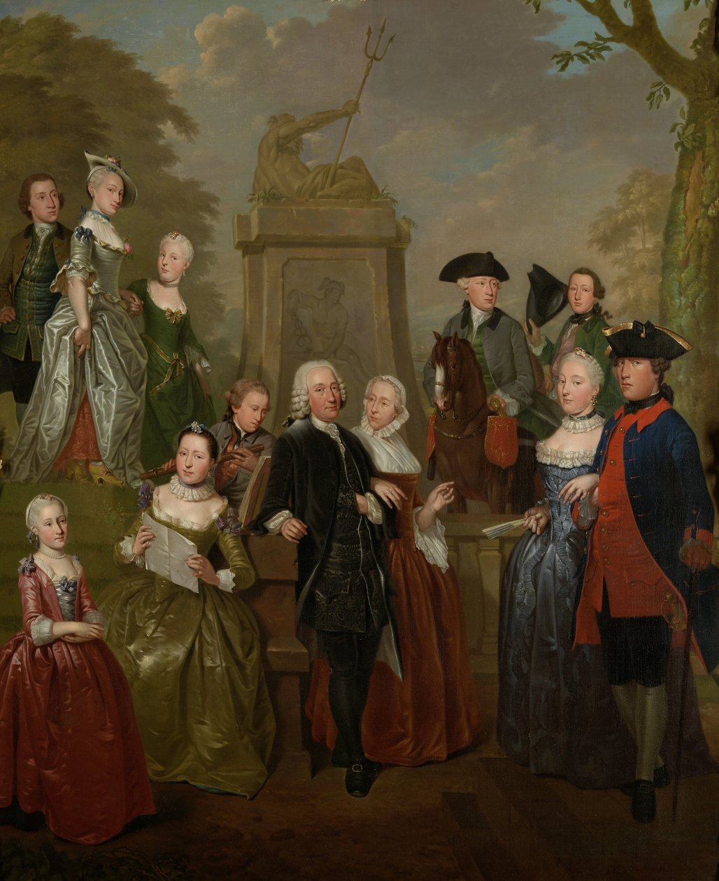 Portræt af Theodorus Stift i Vliet og hans Familie Portræt af Theodorus Stift i Vliet og hans familie af Jan Stolker
