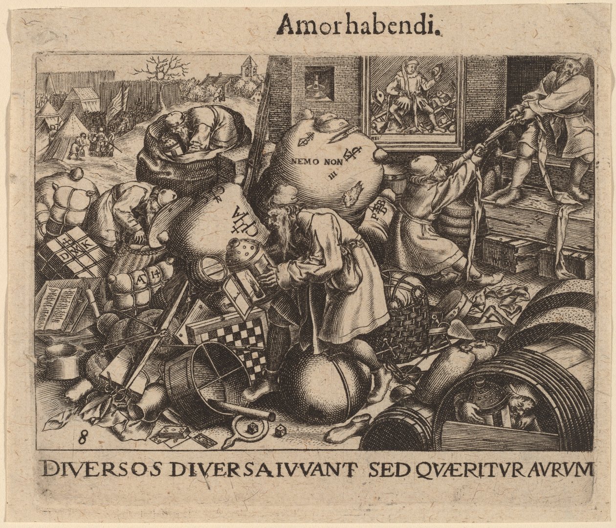 Hver mand af Jan Theodor de Bry after Pieter Bruegel the Elder