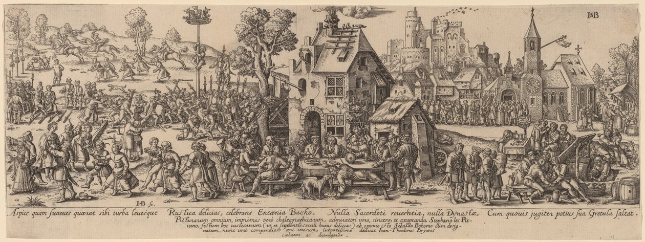 Landsmesse af Jan Theodor de Bry after Sebald Beham