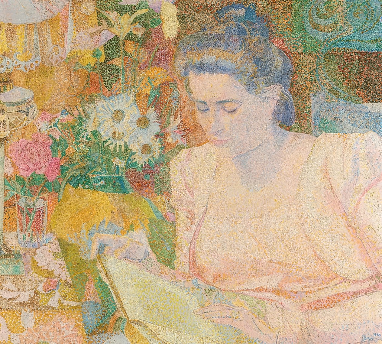 Portræt af Marie Jeanette de Lange. 1900 af Jan Toorop