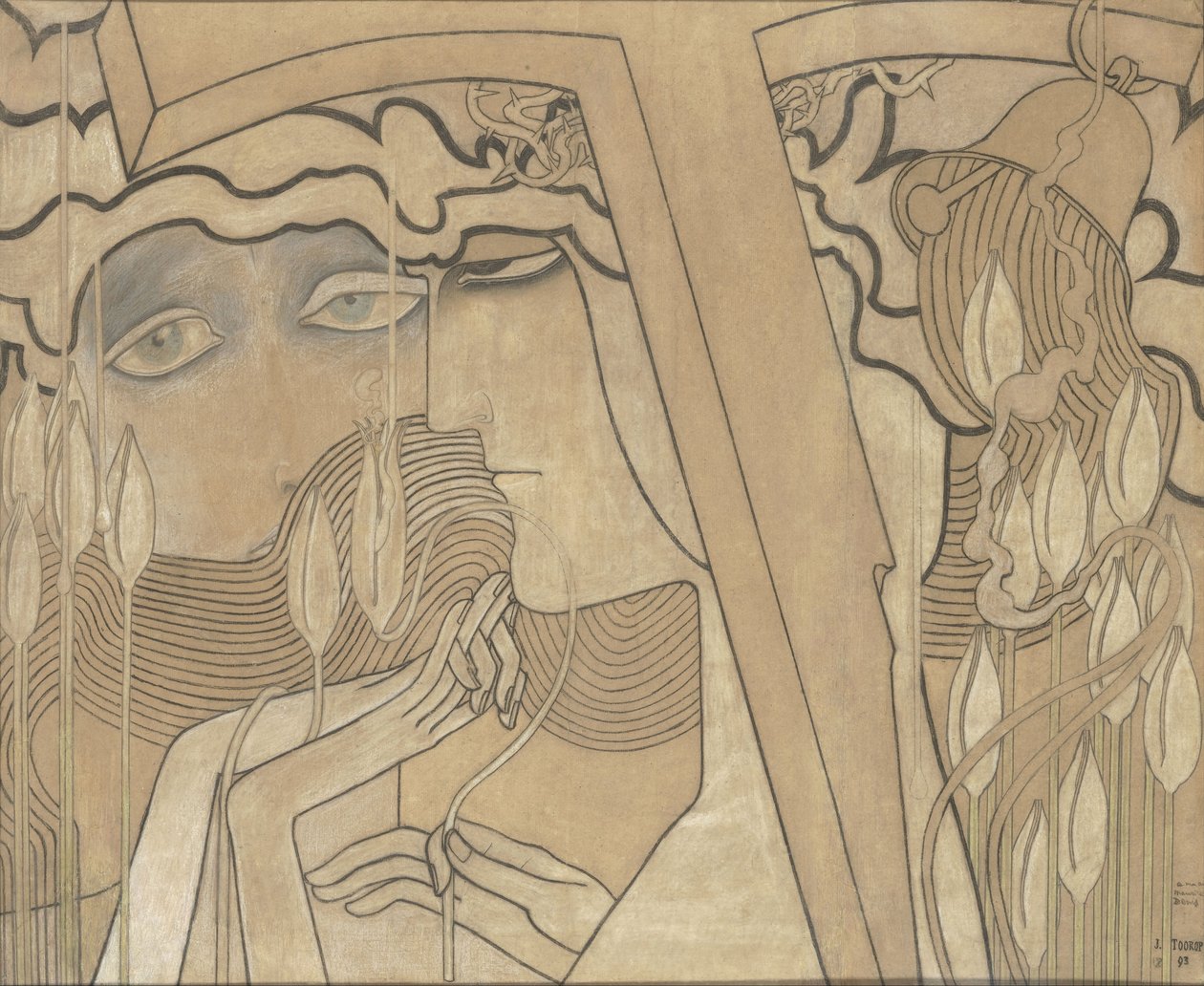 Desire and Satisfaction, 1893 af Jan Toorop