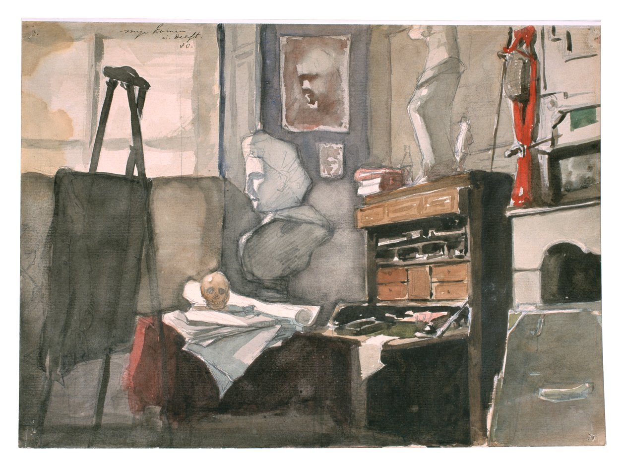 Mit værelse i Delft af Jan Toorop