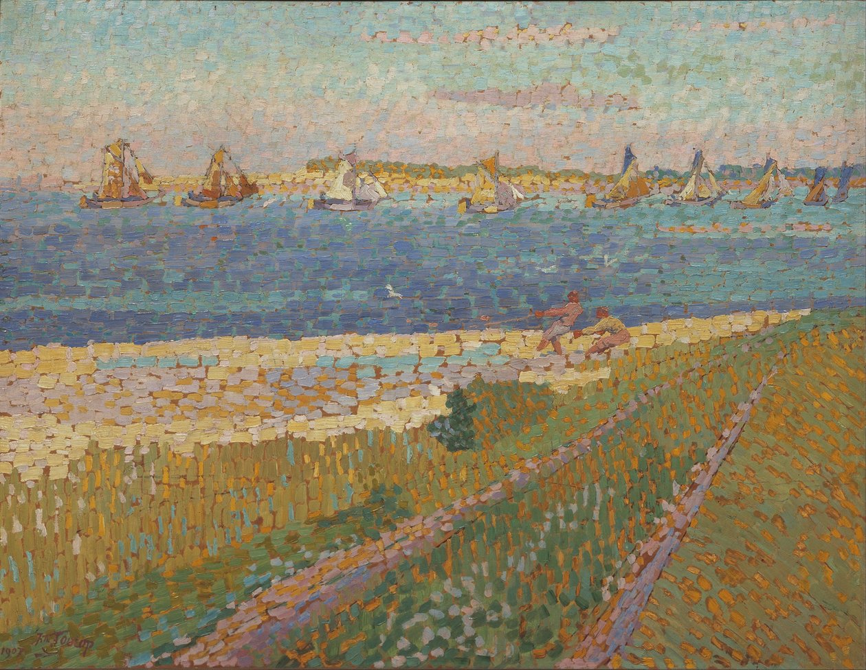 Schelde ved Veere, 1907 af Jan Toorop