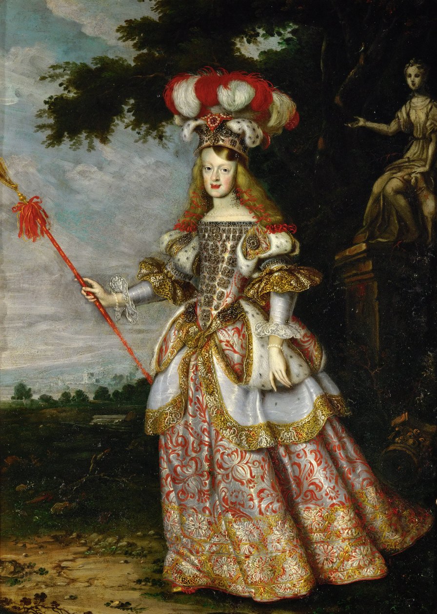 Margarita Teresa, Spædbarn af Spanien 1651-1673, i teatralsk kostume, 1667 af Jan Thomas