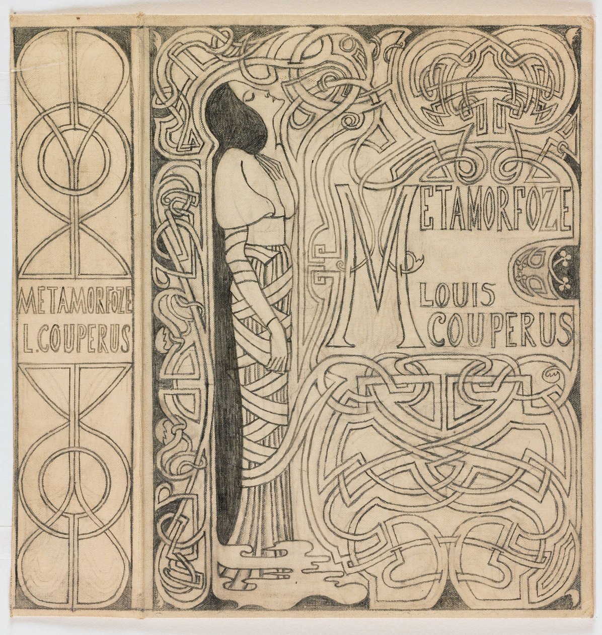 Banddesign for: Louis Couperus, Metamorfoze, 1897 af Jan Toorop