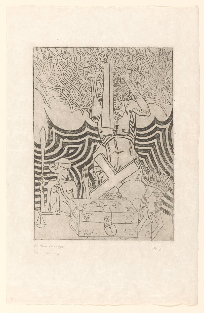 De Anarchie (original titel på objekt) De Anarchist (original titel) af Jan Toorop