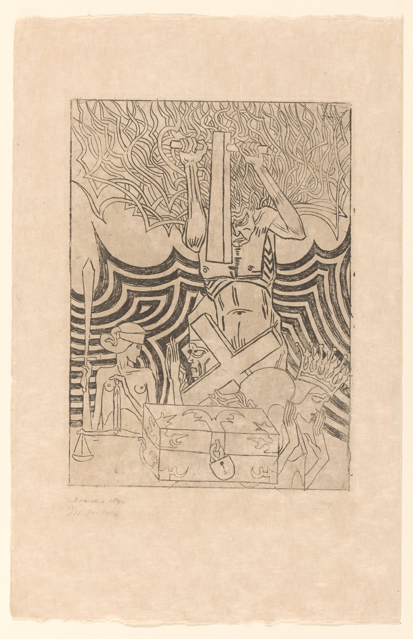 De Anarchie (original titel på objekt) De Anarchist (original titel) af Jan Toorop