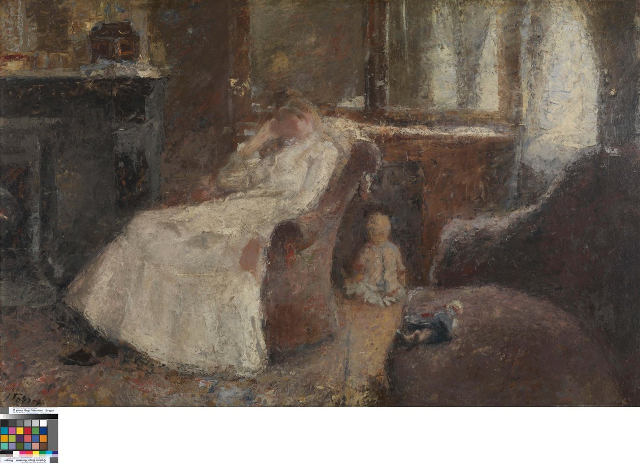 Hollandsk: Annie Hall i Lissadell, Kenley Woman_in_White af Jan Toorop