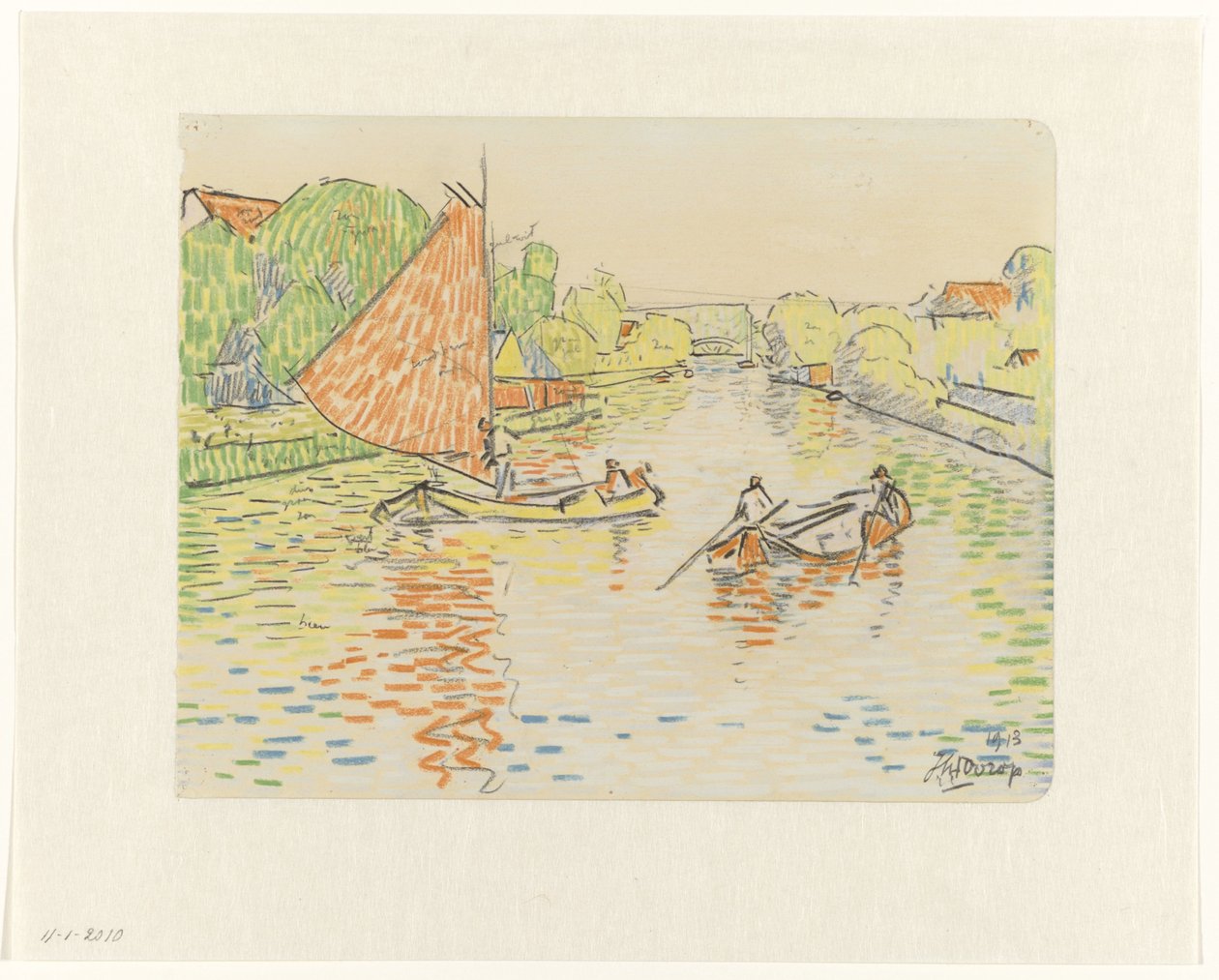 Kanal ved Veere af Jan Toorop
