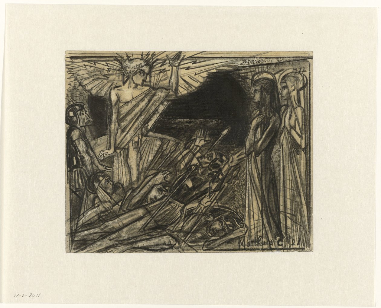 Maria ved graven tiltalt af en engel af Jan Toorop