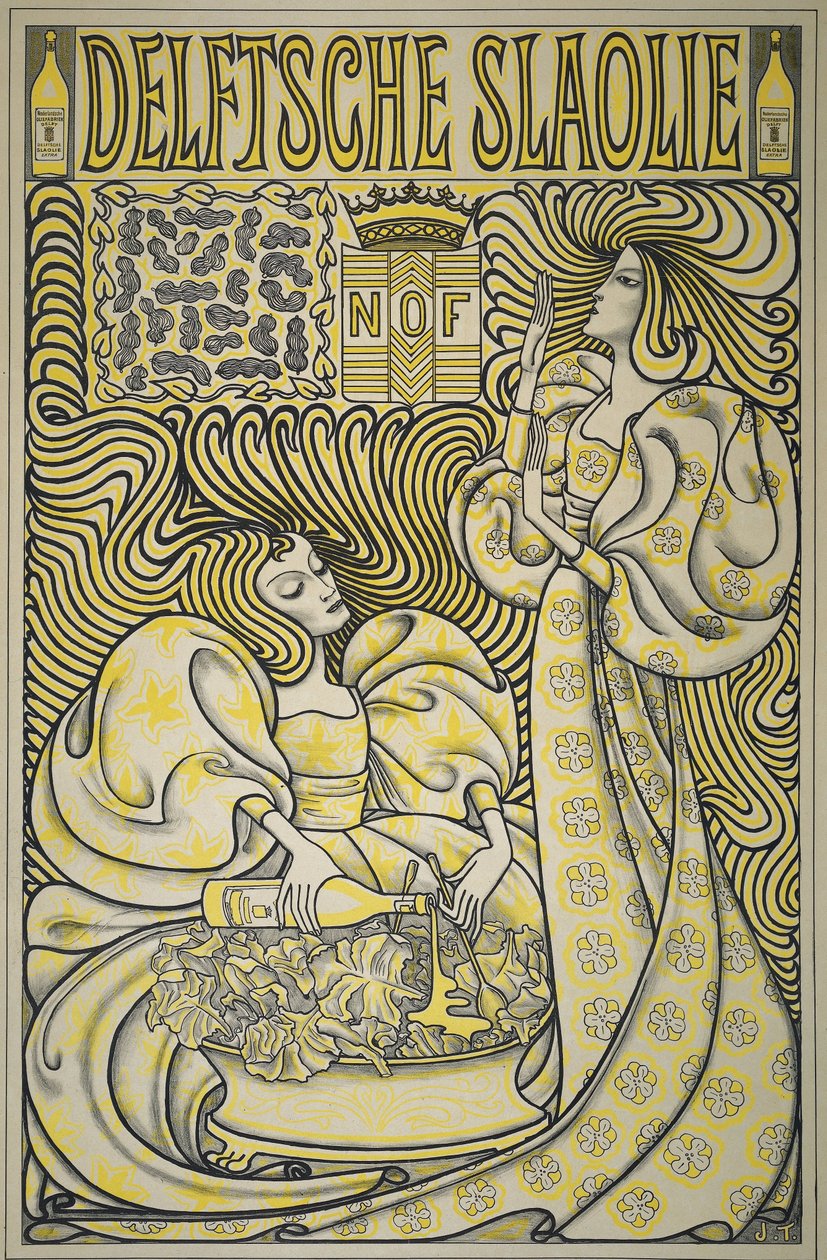 Plakat for Delft Salat Oil af Jan Toorop