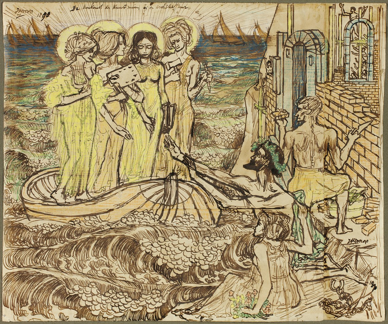 Kunstmusernes ankomst til arkitekturen af Jan Toorop