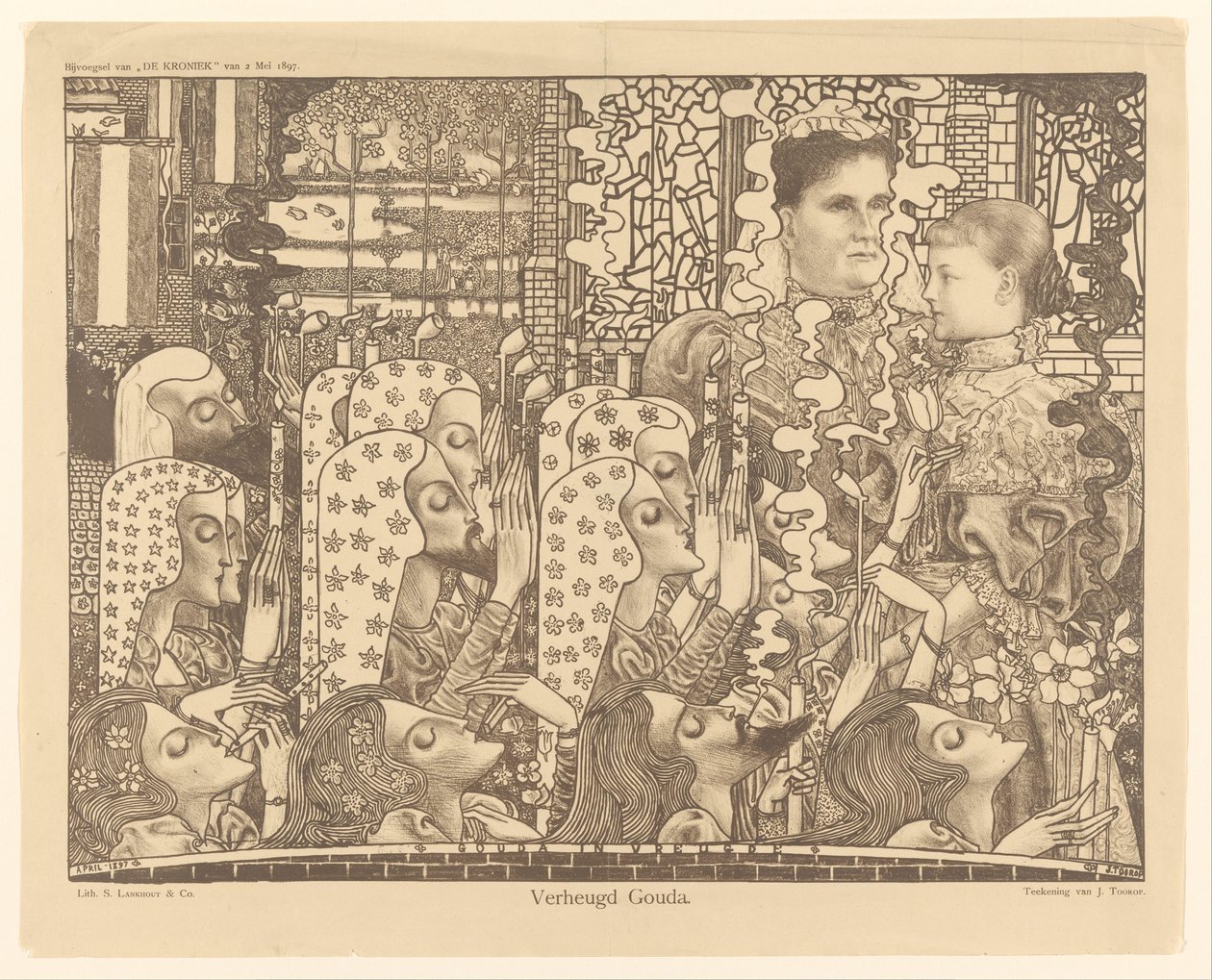 Delighted Gouda (original titel på objektet) af Jan Toorop