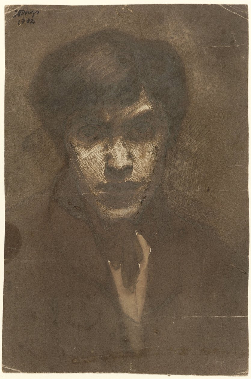 Selvportræt af maleren Jan Toorop af Jan Toorop