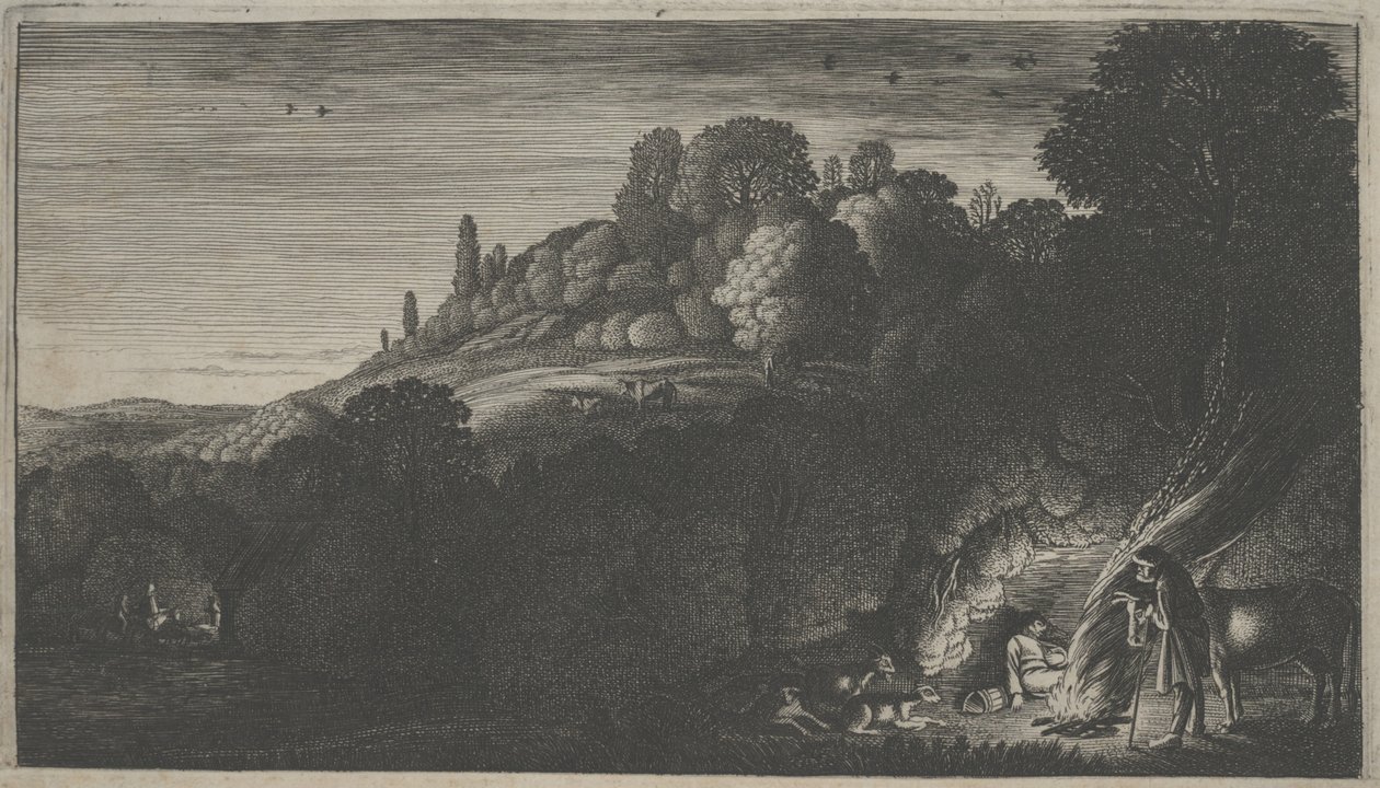 Flugten til Egypten (gravering) af Jan Van de II Velde