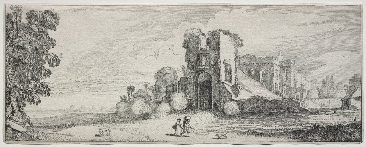 Landskaber og ruiner: Brederode Slot. af Jan Van de Velde