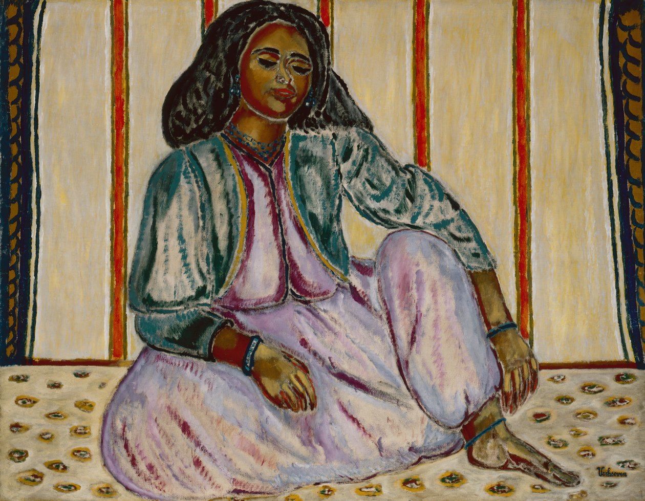 The Odalisque, ca. 1906 (olie på lærred) af Jan Verhoeven