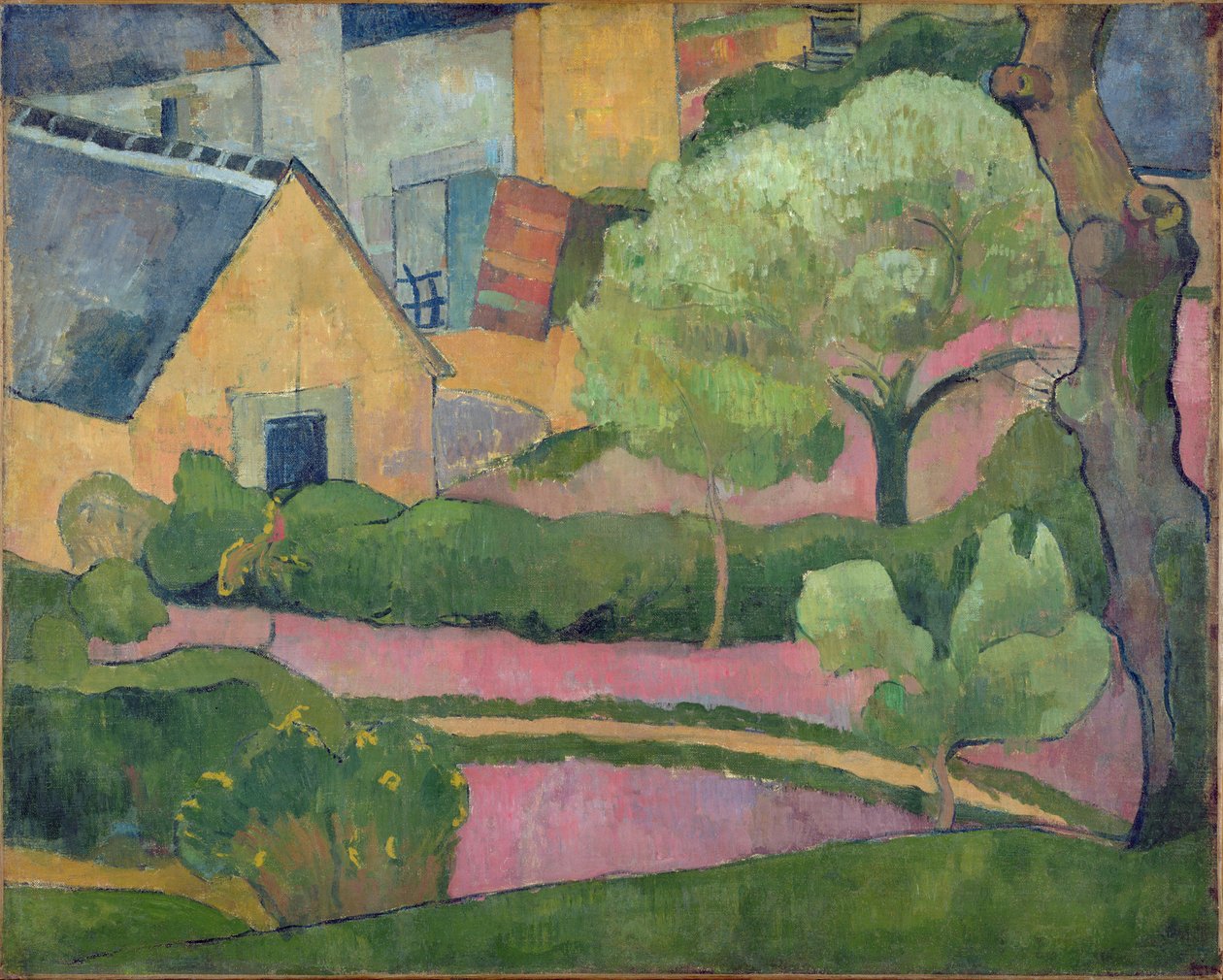 Gårdsplads ved Le Pouldu, ca. 1892 (olie på lærred) af Jan Verkade