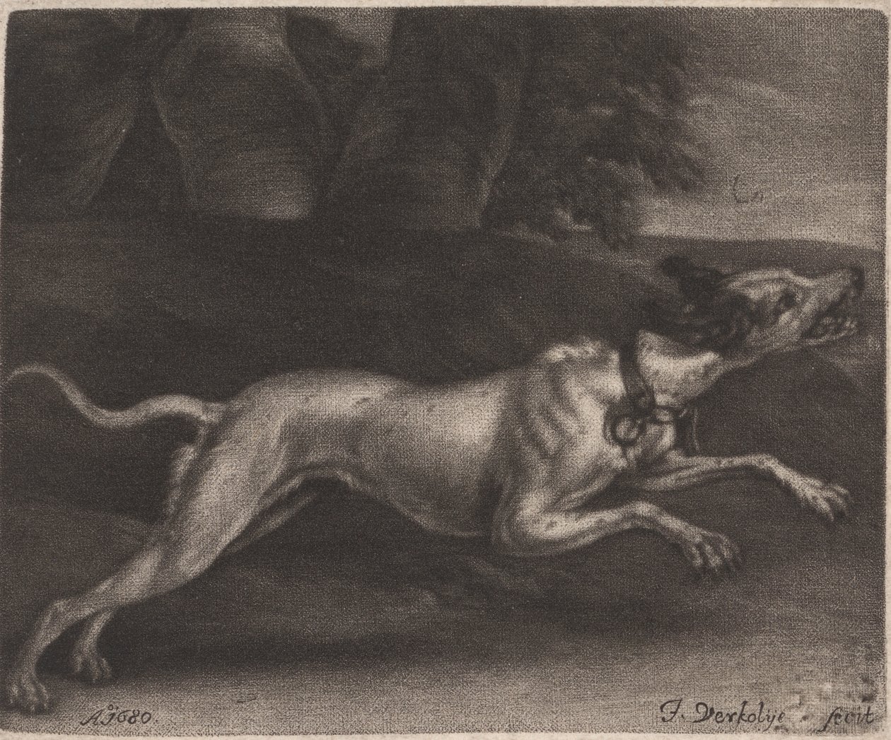 En Løbende Hund af Jan Verkolje