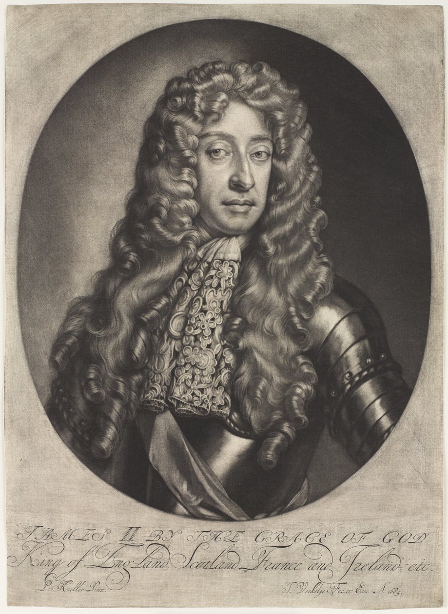 ?James II af Guds nåde konge af England, Skotland, Frankrig og Irland osv.?, 1685 ca. af Jan Verkolje
