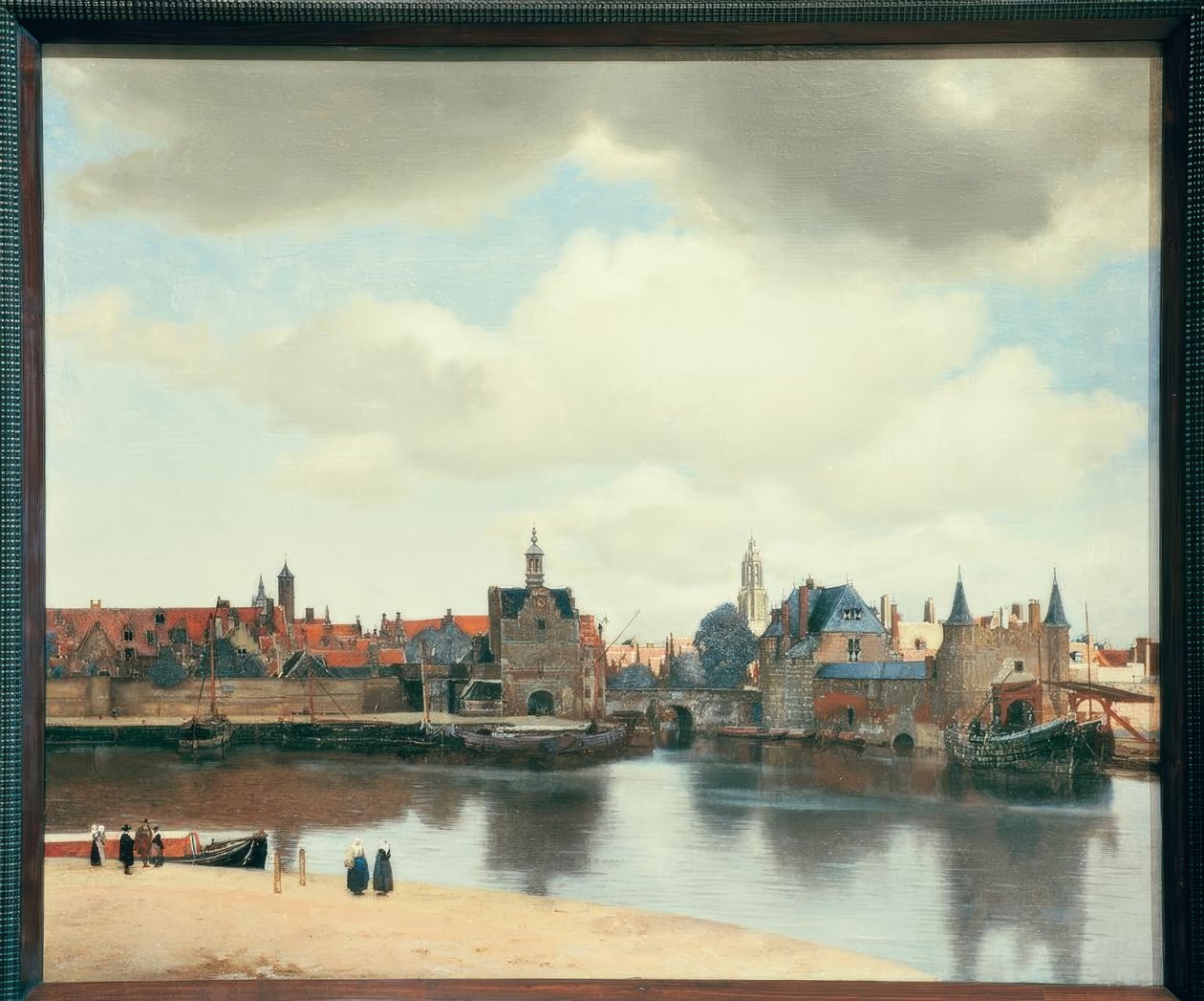 Udsigt over Delft af Jan Vermeer van Delft