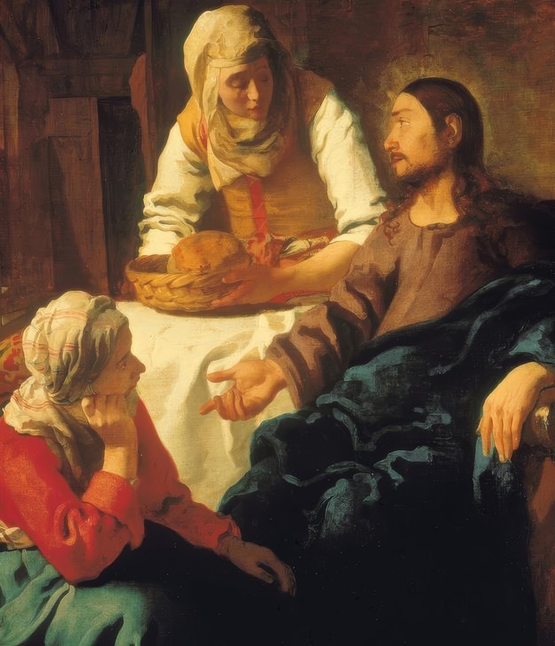 Kristus med Maria og Martha af Jan Vermeer van Delft