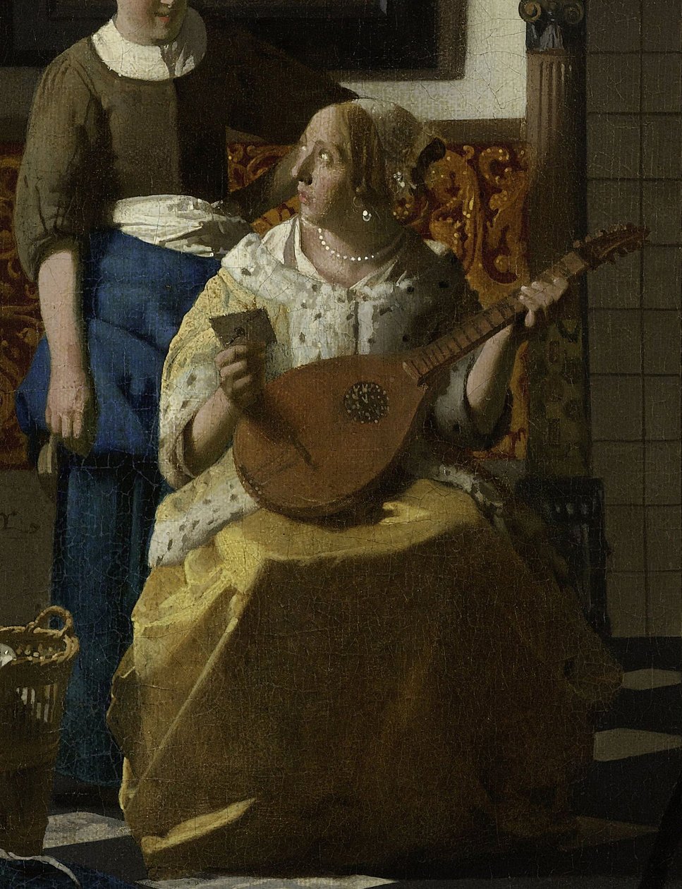 Kærlighedsbrevet, c.1669-70 af Jan Vermeer van Delft