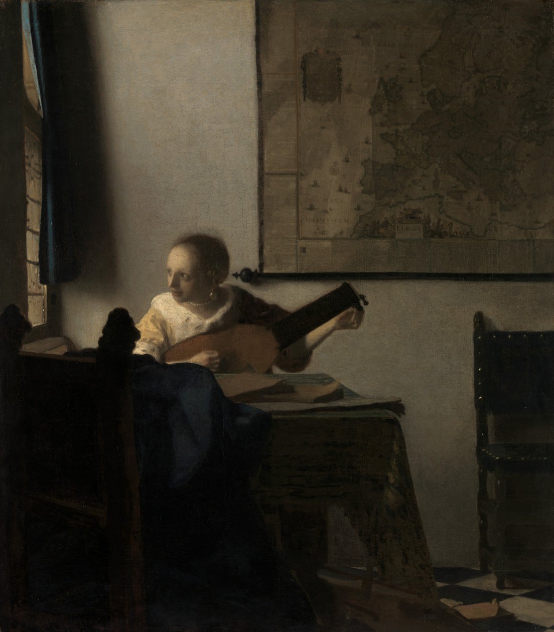 Ung kvinde med lut, ca. 1662-63. af Jan Vermeer van Delft