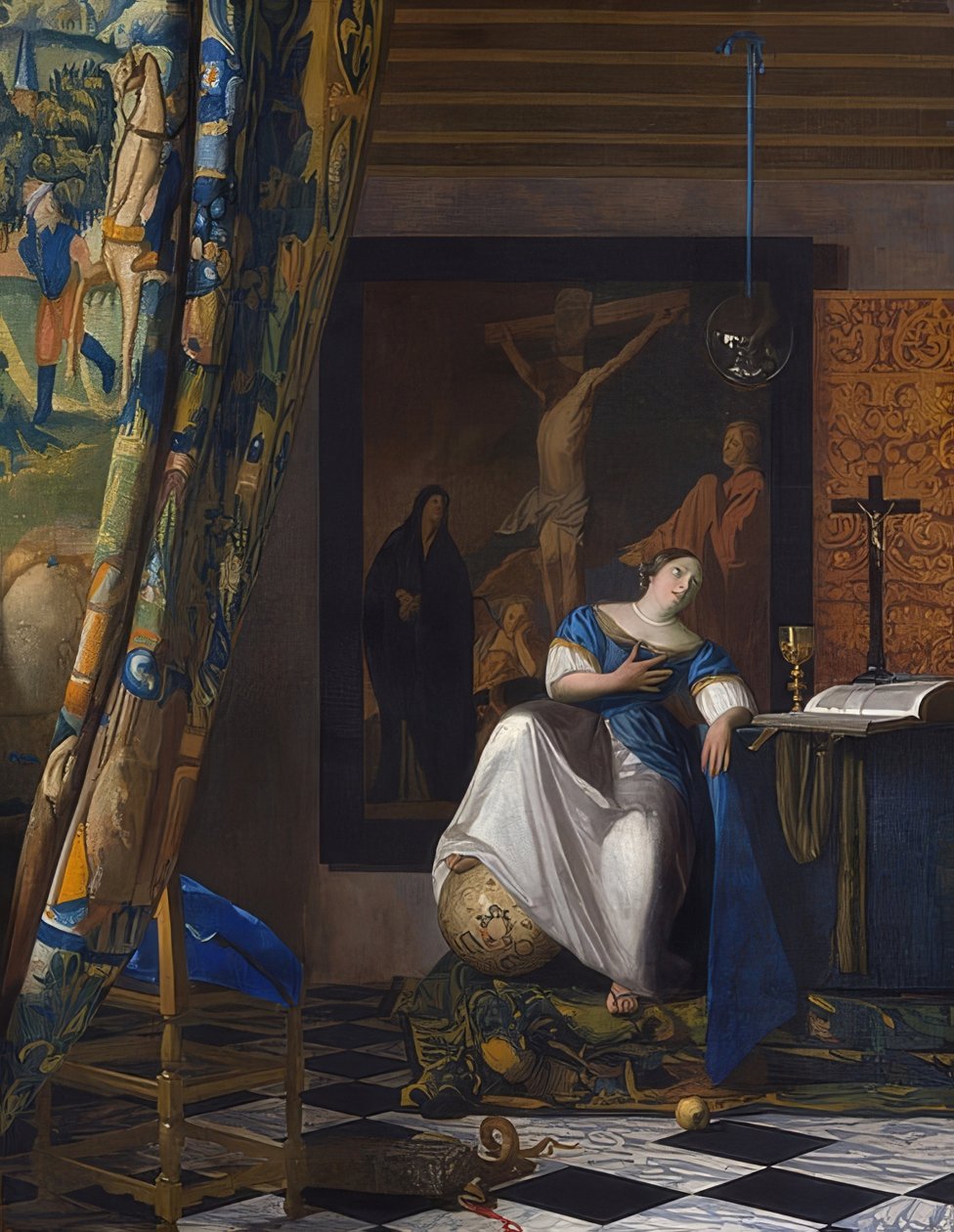 Allegori om tro. Omkring 1670-72 af Jan Vermeer van Delft