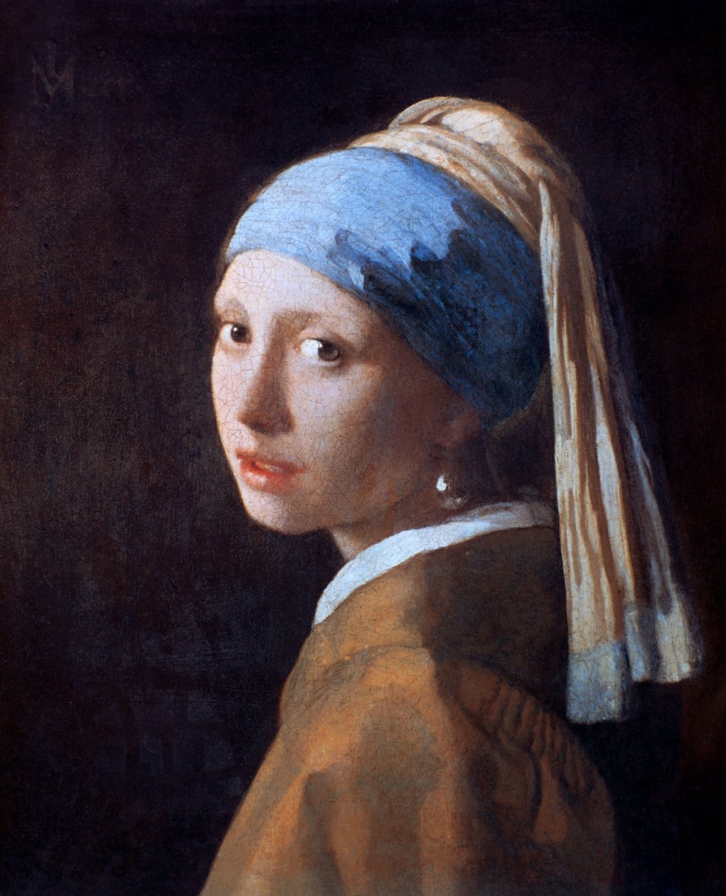 Pige med en perleørering, c1665 af Jan Vermeer van Delft