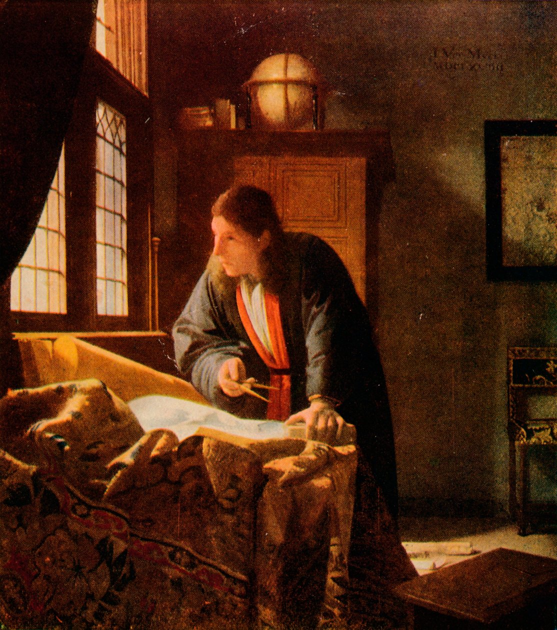 Geografen, 1669, 1911 af Jan Vermeer van Delft