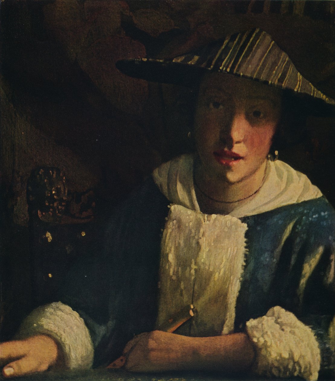 Ung pige med fløjte, c1665-1675 af Jan Vermeer van Delft